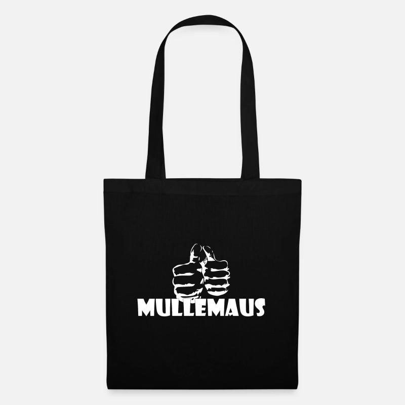 Kosename Mullemaus Geschenkidee - Stoffbeutel - Schwarz