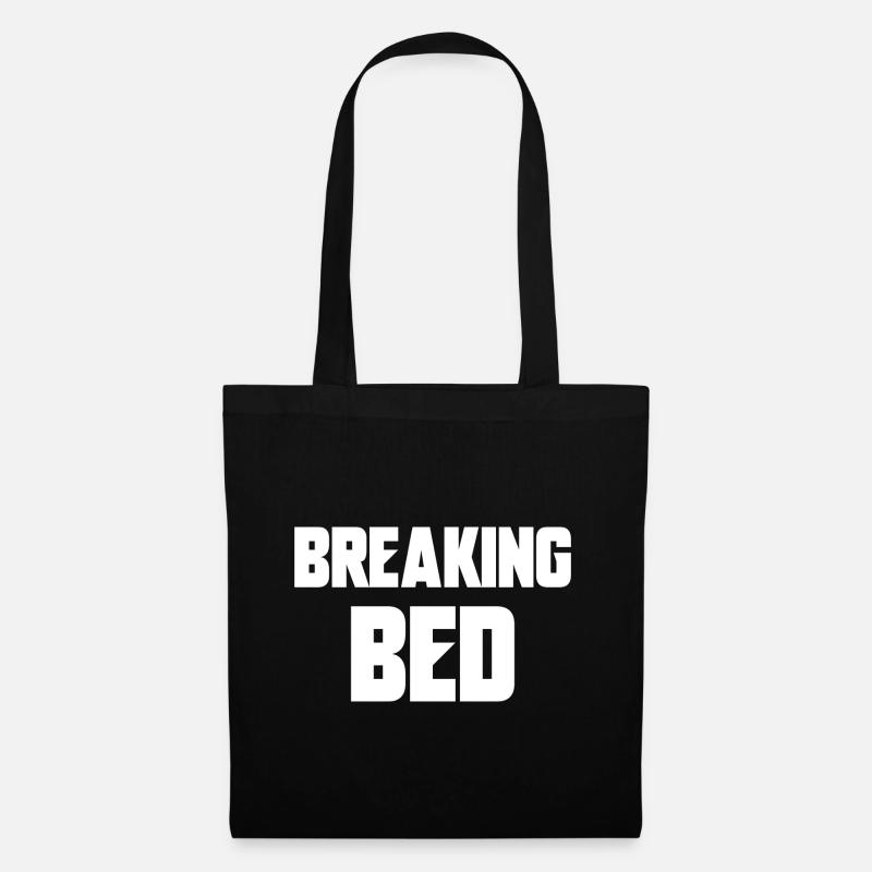 breaking bed - Tote Bag - black