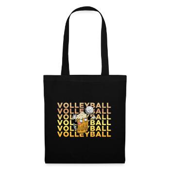 Volleyball Beer Beer Drinker Volleyball Coach - Tote Bag - black - Front