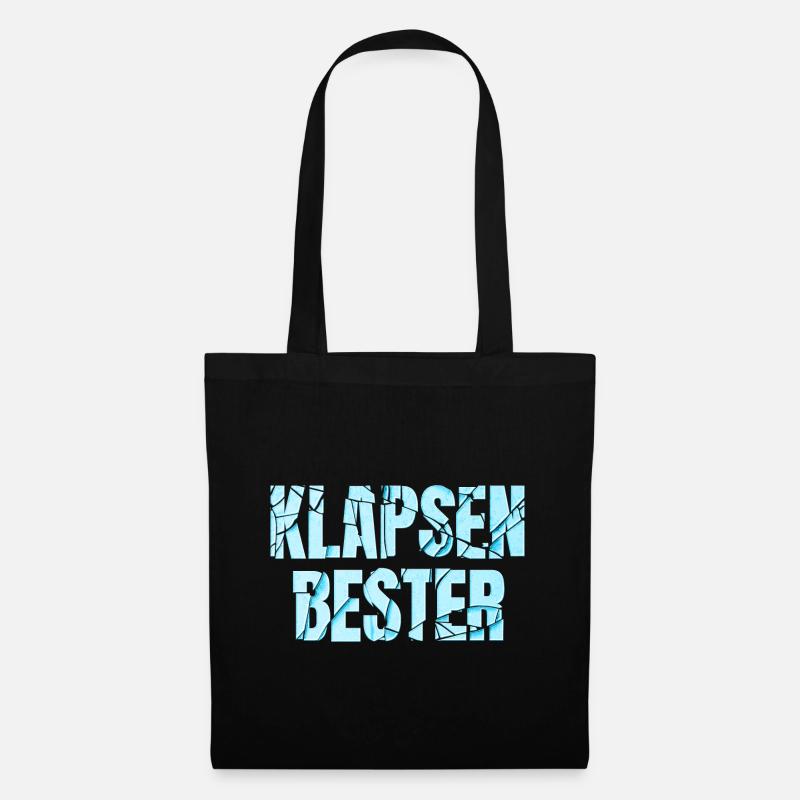 Klapsenbester Klapse Psychiatrie Sprüche Geschenk - Stoffbeutel - Schwarz