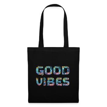 Good Vibes & Surfing & Holidays - Tote Bag - black - Front
