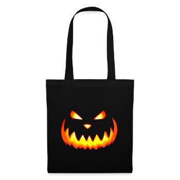 Halloween Pumpkin - Stoffbeutel - Schwarz - Vorne