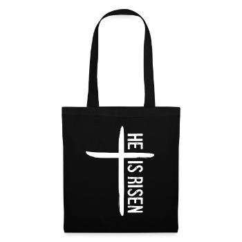 Il est ressuscité - Sac en tissu - noir - Devant
