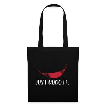 Just Dodo It Citation Pour Un Flemmard - Sac en tissu - noir - Devant