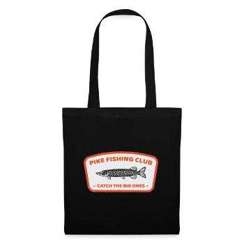 Cadeau rétro d'ange de club de pêche de brochet cool - Sac en tissu - noir - Devant