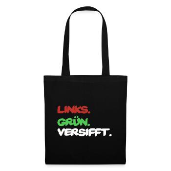 Rassismus Antifaschismus Politik Spruch Geschenk - Stoffbeutel - Schwarz - Vorne