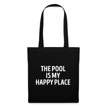 The Pool Is my Happy Place Swimming - Tote Bag - black - Front