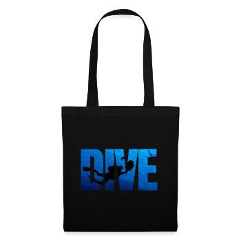 Sports Diving Suit Diving Goggles Diver - Tote Bag - black - Front