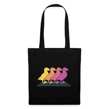 Papageitaucher Puffin Papageientaucher Retrowave - Tote Bag - black - Front