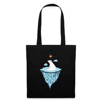 Ours polaire cadeau de t-shirt de la crème glacée environnementale ours d'amour Polar Bears - Sac en tissu - noir - Devant