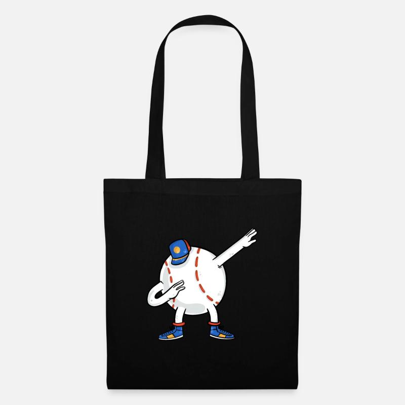 Dabbing Baseball Ball - Tote Bag - black