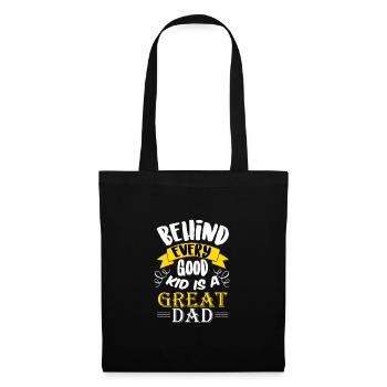 Father's Day Gift - Father's Day Saying - Father's Day - Tote Bag - black - Front