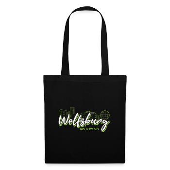 Wolfsburg - Ma ville - - Accueil - Sac en tissu - noir - Devant