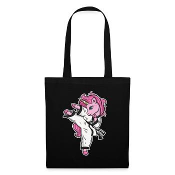 Licorne de Karaté Jiu Jitsu - Sac en tissu - noir - Devant