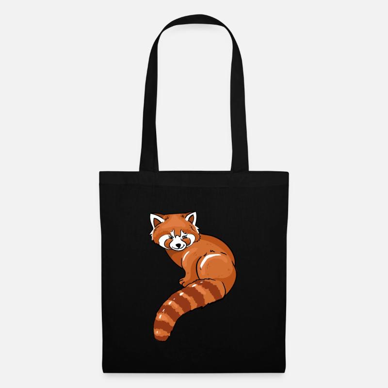 Red Panda - Tote Bag - black