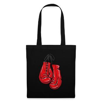 Boxhandschuhe - Stoffbeutel - Schwarz - Vorne