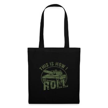 Je suis un tank - Sac en tissu - noir - Devant