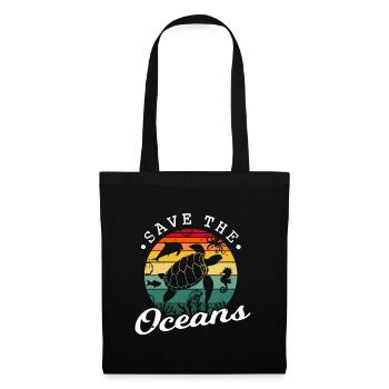 Save the oceans - Tote Bag - black - Front