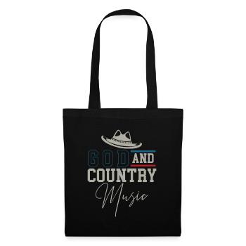 God country music - Tote Bag - black - Front