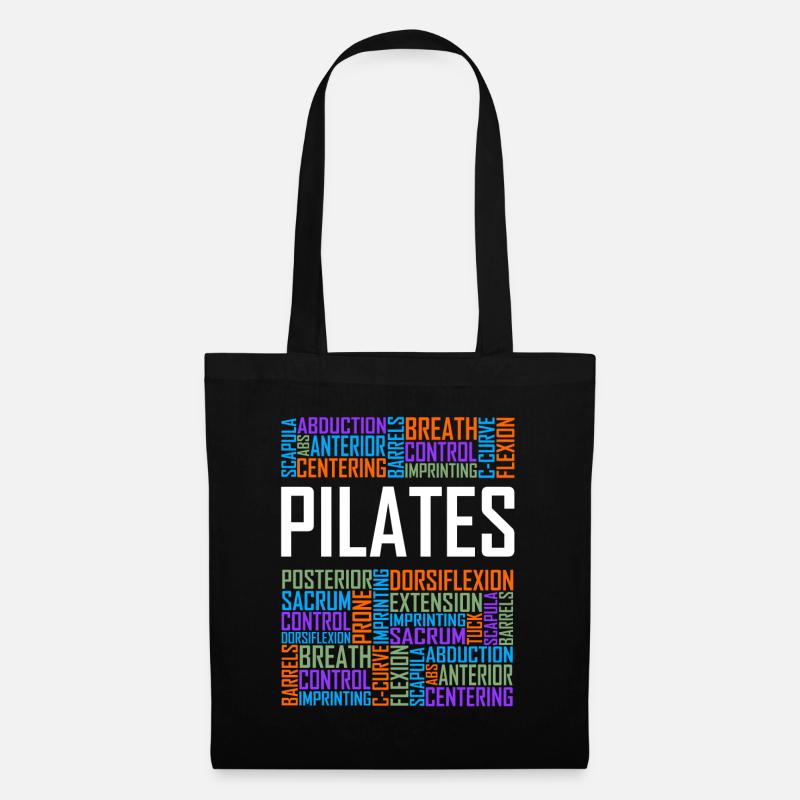 Pilates Words - Tote Bag - black
