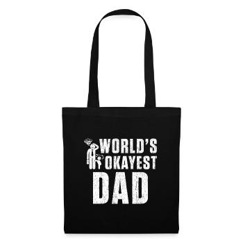 Worlds Okayest Dad - Tote Bag - black - Front