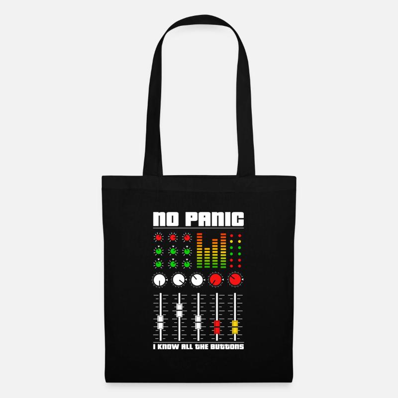Audio-Mixing-Panik - Stoffbeutel - Schwarz