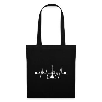 Hookah heartbeat - Tote Bag - black - Front