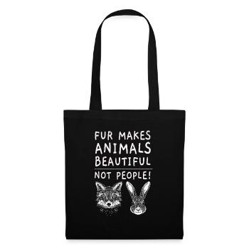 Activiste des droits des animaux activiste des droits des animaux veganisme vegan - Sac en tissu - noir - Devant