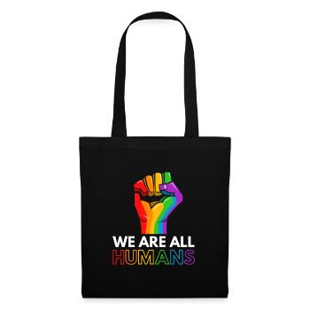 LGBT All Humans - Sac en tissu - noir - Devant