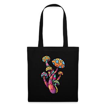Psychedelic Mushroom - Tote Bag - black - Front