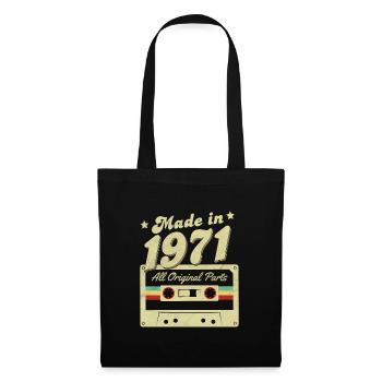 Made in 1971 - Stoffbeutel - Schwarz - Vorne