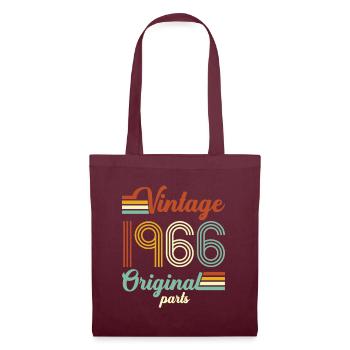 Vintage 1966 Original - Stoffbeutel - Burgunderrot - Vorne