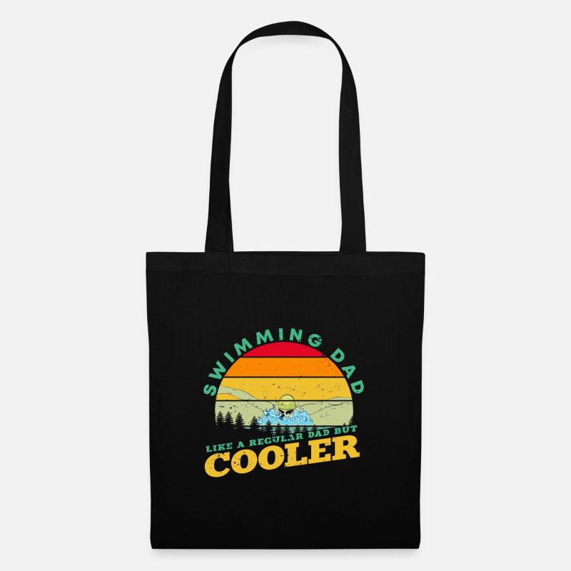 Swimming dad - Tote Bag - black