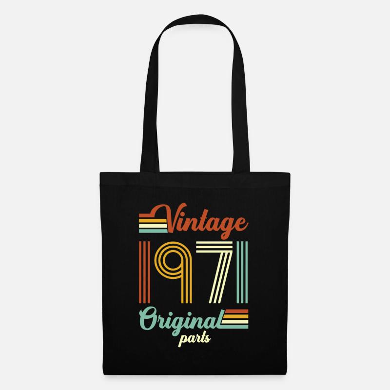 Vintage 1971 original - Tote Bag - black