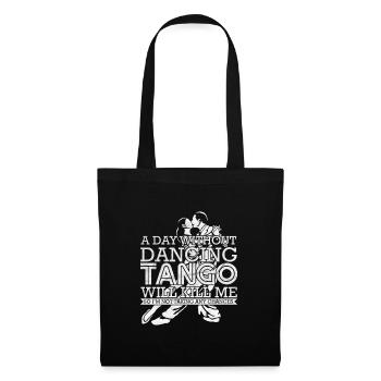 Danser le tango - Sac en tissu - noir - Devant