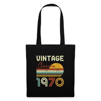 Vintage Classics 1970 - Stoffbeutel - Schwarz - Vorne