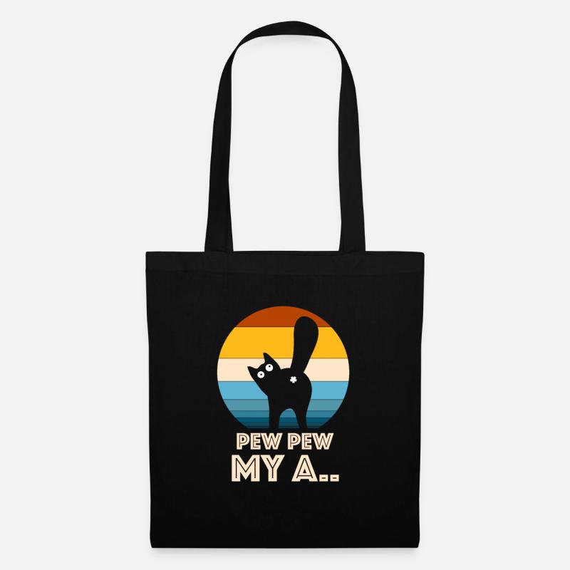 PEW PEW MY A.. - Tote Bag - black