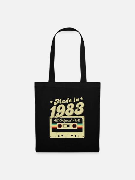 Made in 1983 - Stoffbeutel - Schwarz