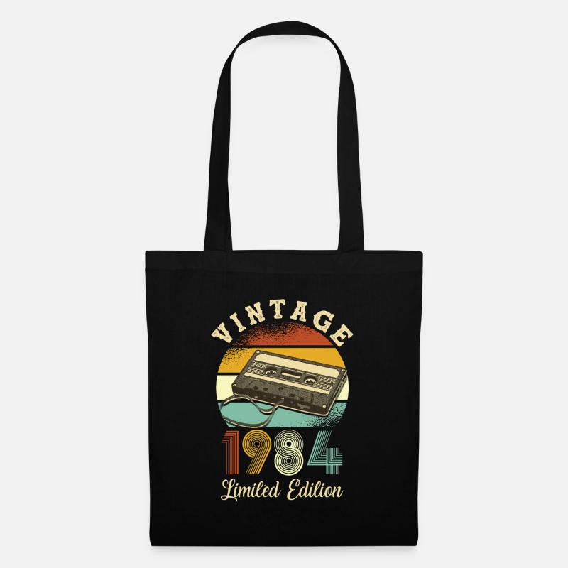 Vintage 1984 - Stoffbeutel - Schwarz