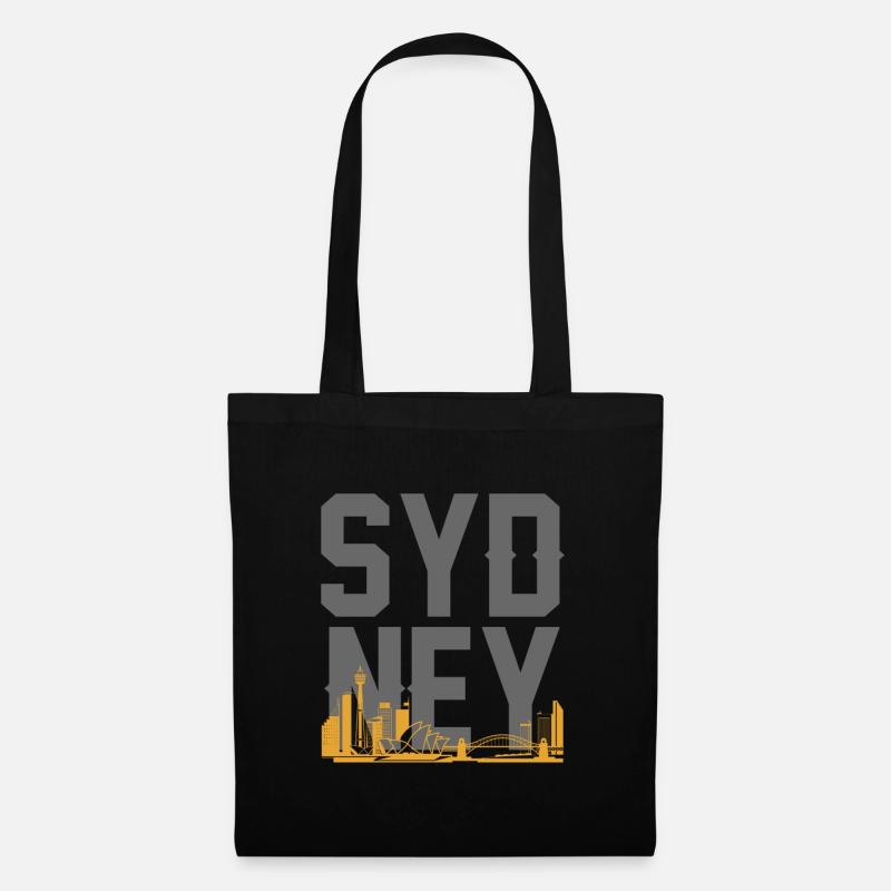 Australia Sydney - Stoffbeutel - Schwarz