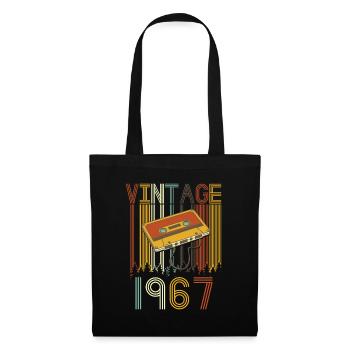 Vintage 1967 Retro - Stoffbeutel - Schwarz - Vorne