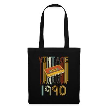Vintage 1990 Retro - Sac en tissu - noir - Devant