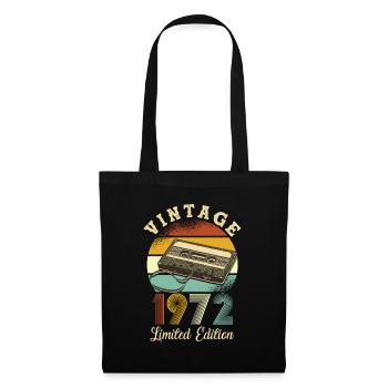 Vintage 1972 - Stoffbeutel - Schwarz - Vorne