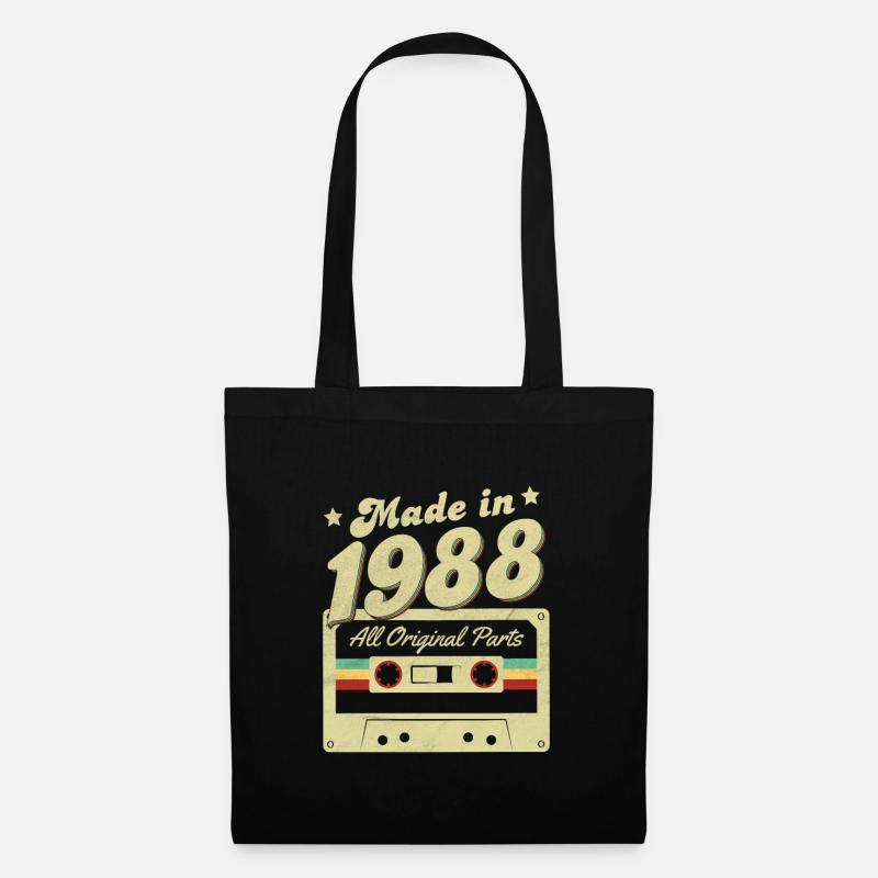 Made in 1988 - Stoffbeutel - Schwarz