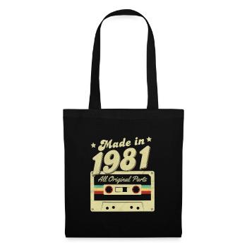 Made in 1981 - Sac en tissu - noir - Devant
