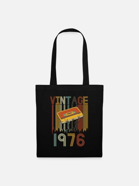 Vintage 1976 rétro - Sac en tissu - noir