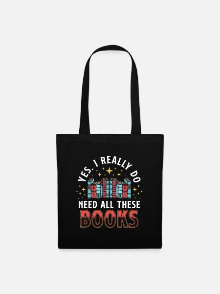 Really Need Books - Stoffbeutel - Schwarz