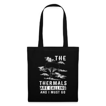 Appel thermique de parapente - Sac en tissu - noir - Devant