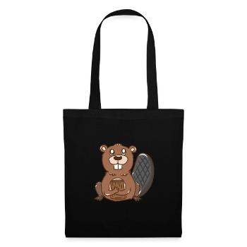 Beaver Forest Rodents for Children Animal Welfare Animal Hunter - Tote Bag - black - Front