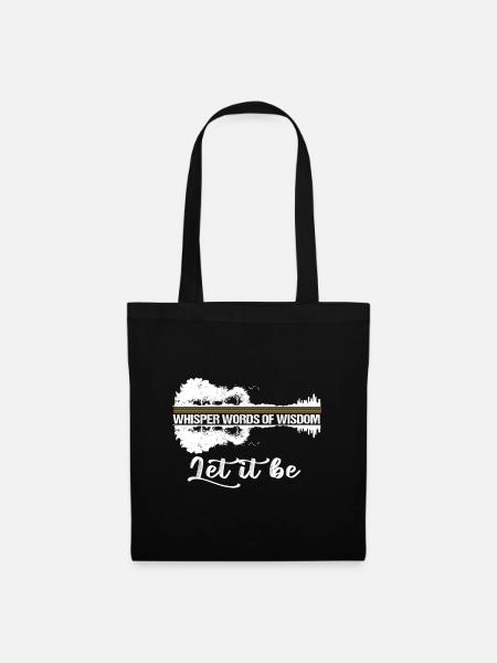 Woorden van wijsheid - Stoffen tas - zwart